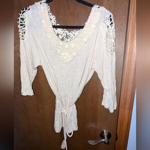 Papaya half sleeve blouse